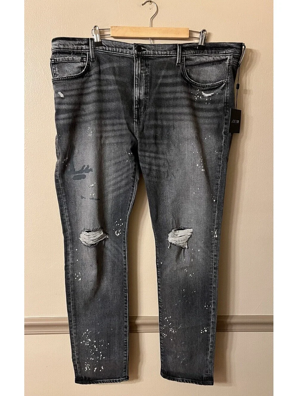 Joe's Jeans Mens The Legend Paint Splattered Distressed Skinny Jeans Size 42x34